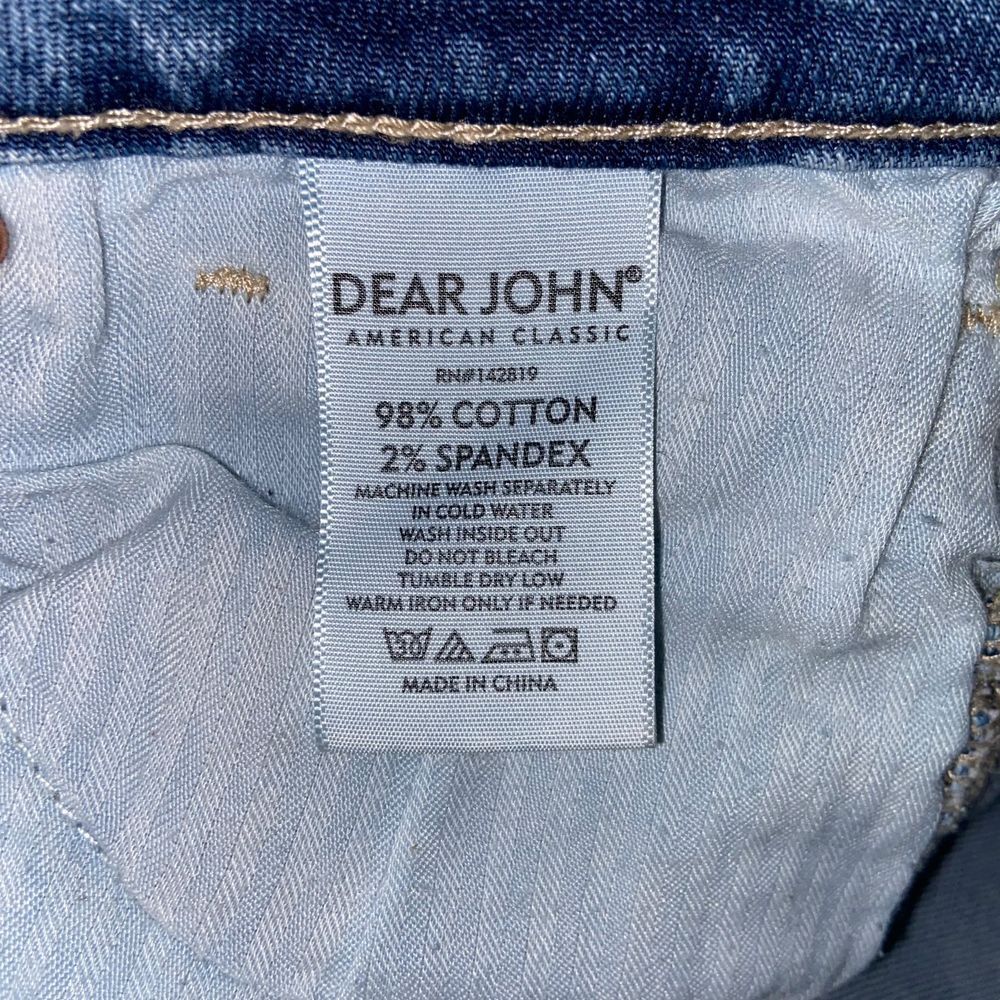 Dear John Distressed‎ Denim Shorts Lace-Up Side Detail Heart of the City Size 28 - Picture 4 of 10